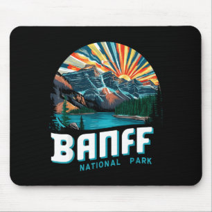 Vintage lake louise banff national park canada mouse pad