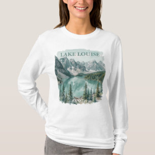 Vintage Lake Louise Canada Travel Graphic T-Shirt