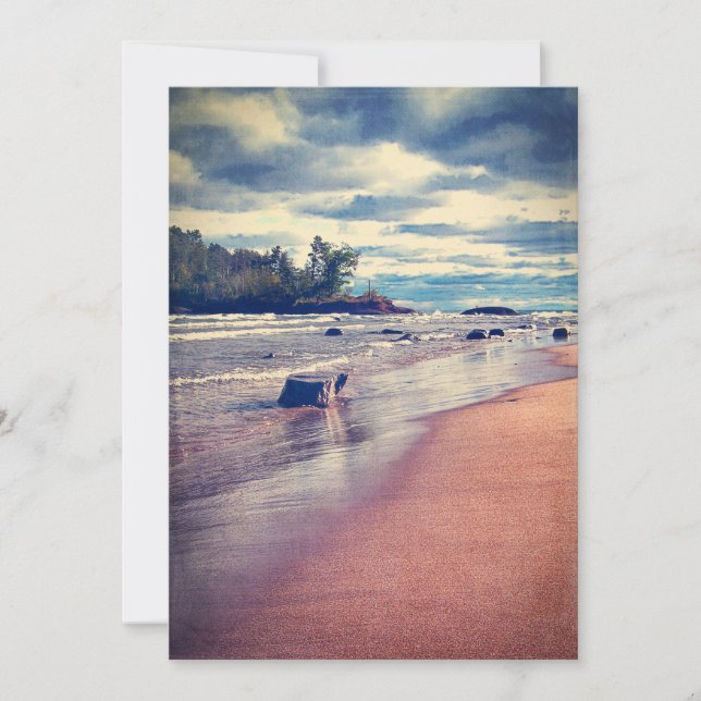 Vintage Lake Superior Holiday Card (Front)