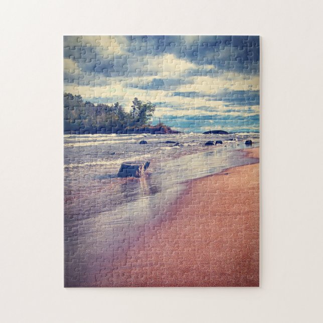 Vintage Lake Superior Jigsaw Puzzle (Vertical)