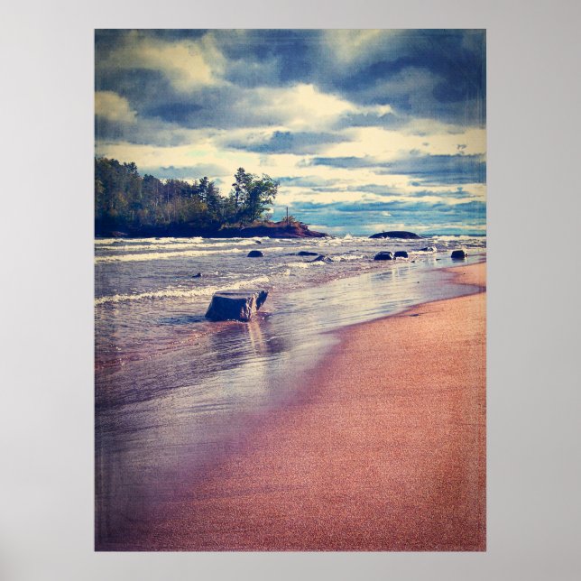 Vintage Lake Superior Poster (Front)