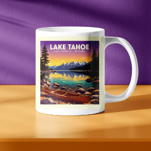 Vintage Lake Tahoe California Nevada Coffee Mug