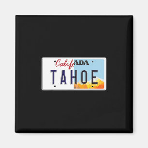 Vintage Lake Tahoe California Nevada License Plate Magnet