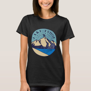 Vintage Lake Tahoe Skiing Snow Mountains T-Shirt