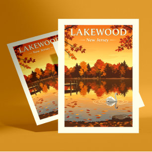Vintage Lakewood New Jersey Postcard