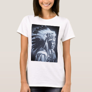 Vintage Lakota Sioux White Swan Chief T-Shirt