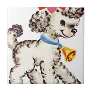 Vintage Lamb Ceramic Tile