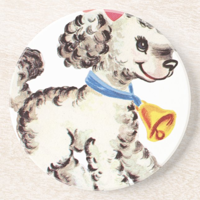 Vintage Lamb Coaster (Front)