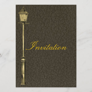 Vintage Lamp Post Invitation