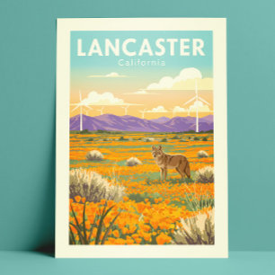 Vintage Lancaster California Postcard