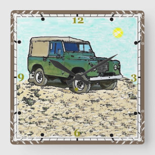 Vintage Land Rover Wall Clock