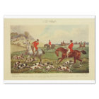 Vintage Landscape Fox Hunt Dogs Ephemera Decoupage