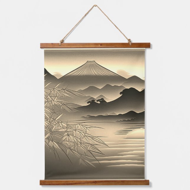 Vintage Landscape Hanging Tapestry (Front)