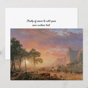 Vintage Landscape, Oregon Trail by Bierstadt Invitation