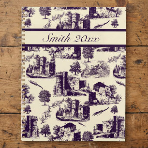 Vintage Landscape Toile Planner