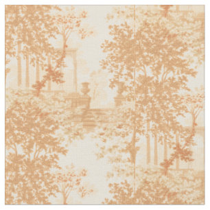 Vintage Landscape With Columns And Urns Fabric