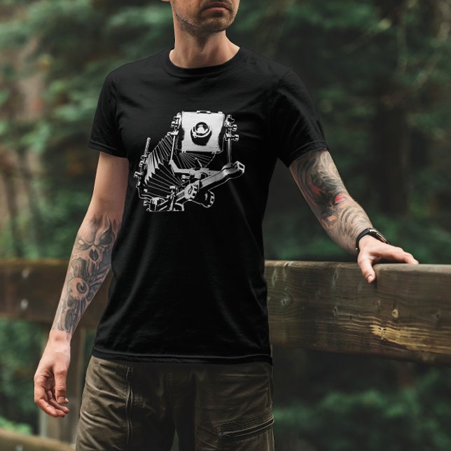 Vintage large format camera graphic T-Shirt (Creator Uploaded)