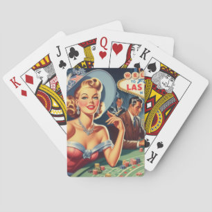 Vintage Las Vegas Casino Pin Up Playing Cards
