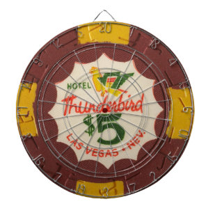 Vintage Las Vegas Casino Poker Chip Game Dartboard