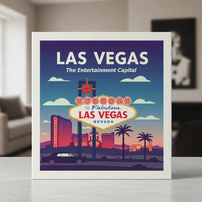  Vintage Las Vegas Nevada Ceramic Tile (Creator Uploaded)