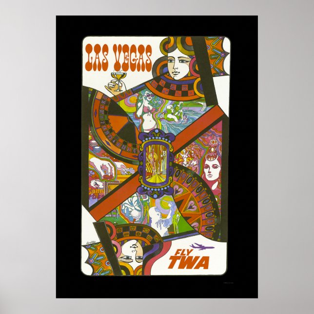 Vintage Las Vegas Travel Poster (Front)