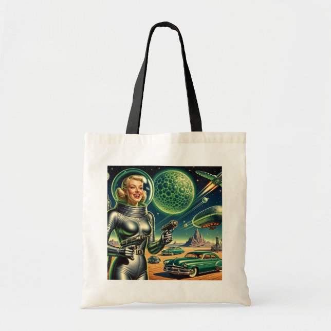 Vintage Laser Beam Pin-Up  Tote Bag (Front)
