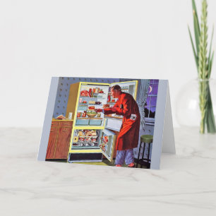 Vintage Late Night Snack Note Card