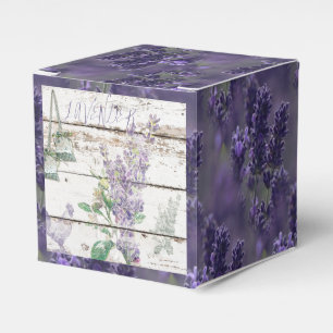 Vintage Lavender Favour Box