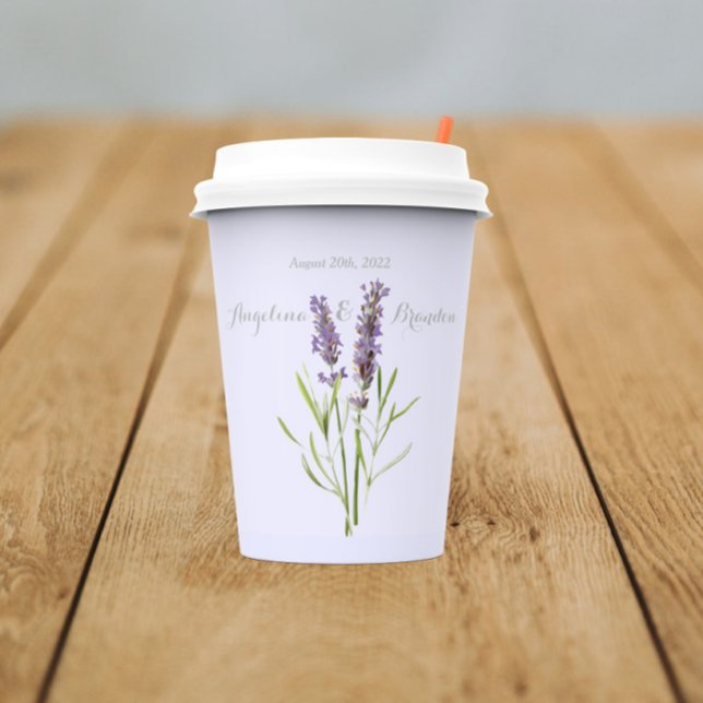 Vintage lavender for wedding no2 paper cups (Creator Uploaded)