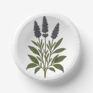 Vintage Lavender Paper Plate