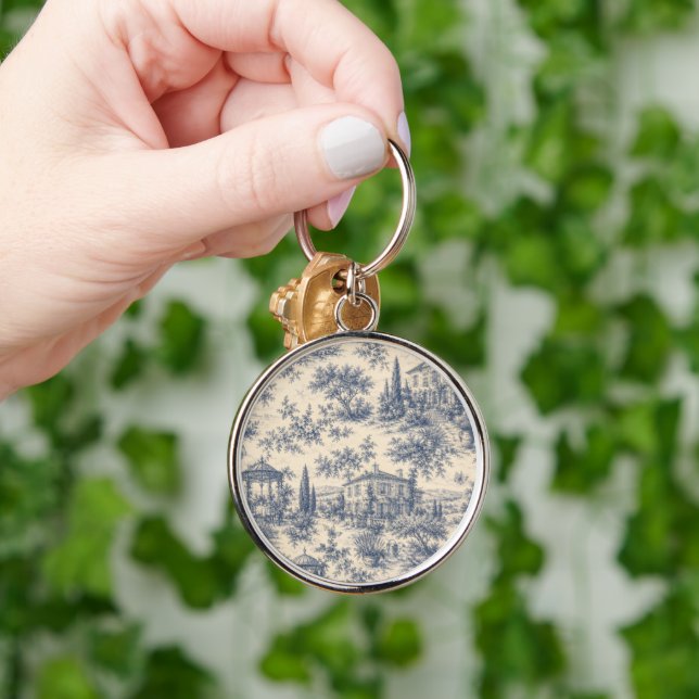 vintage lavender pattern keychain (Hand)