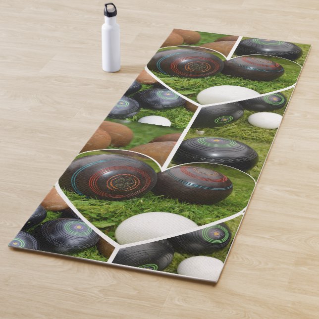 Vintage Lawn Bowls Collection,   Yoga Mat (In Situ)