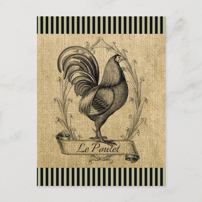 Vintage Le Poulet Postcard (Front)