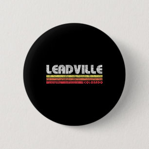 Vintage Leadville Colorado Retro Mountain Bike Ski 6 Cm Round Badge