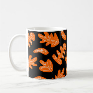 Vintage Leaf Exotic Plants Pattern Coffee Mug