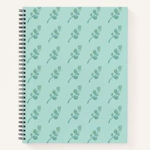 Vintage Leaf Floral Notebook