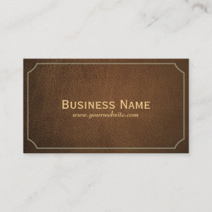 Vintage Leather Anaesthesiologist Business Card