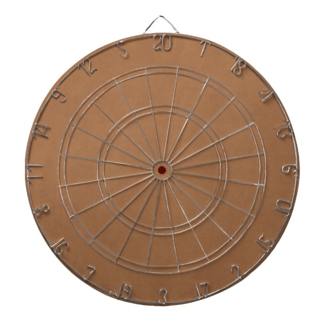 Vintage Leather Brown Parchment Template Blank Dartboard (Front)