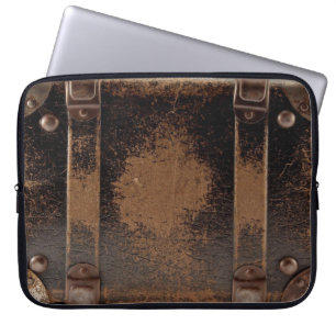 Vintage Leather Suitcase Laptop Sleeve