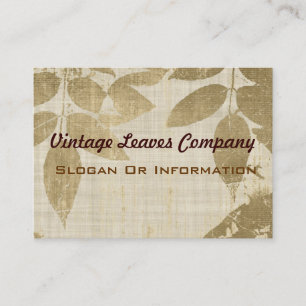 Vintage Leaves Business Cards