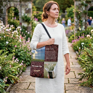 Vintage Leaves Christian Gifts for Women Brown Tote Bag