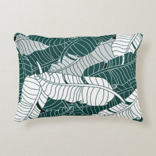 Vintage Leaves Pattern Background Decorative Cushion