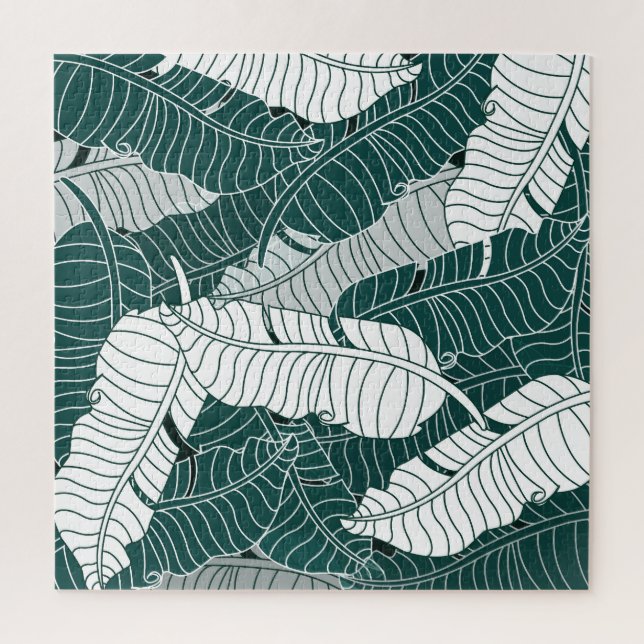 Vintage Leaves Pattern Background Jigsaw Puzzle (Vertical)