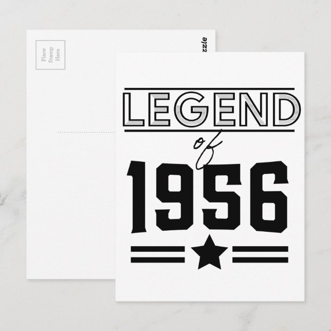 Vintage Legend of 1956 Postcard (Front/Back)
