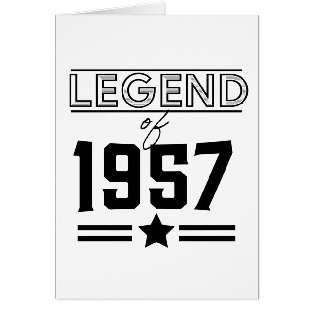 Vintage Legend of 1957 (Front)