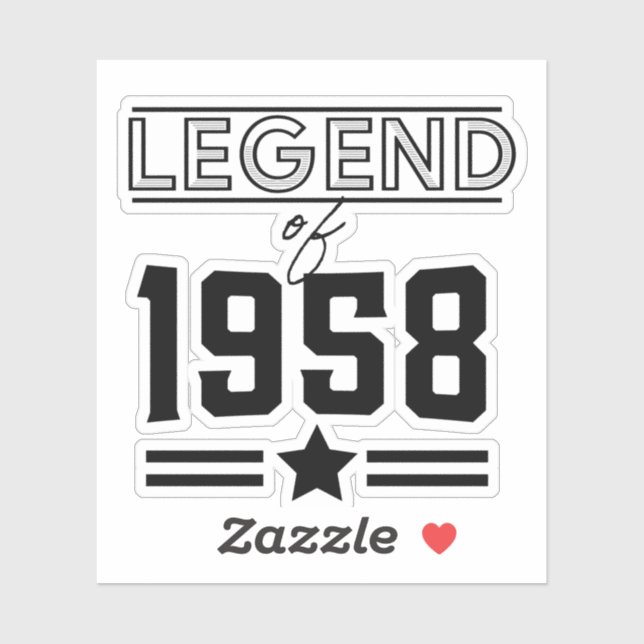 Vintage Legend of 1958 (Sheet)