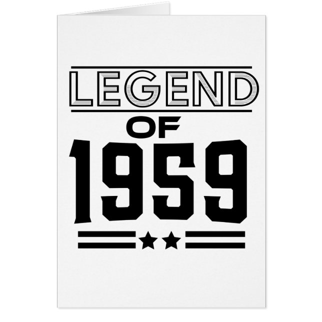 vintage legend of 1959 (Front)