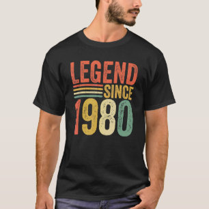 Vintage Legend Since 1980 42th Birthday Retro Men T-Shirt