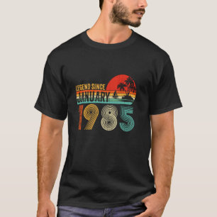 Vintage Legend Since January 1985 Retro 40th Birth T-Shirt