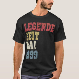 Vintage Legend Since May 1999 Birthday Retro T-Shirt